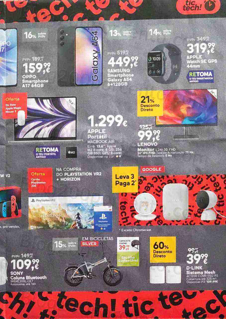 Antevisão Folheto WORTEN Tic Tech! Promoções até 30 maio