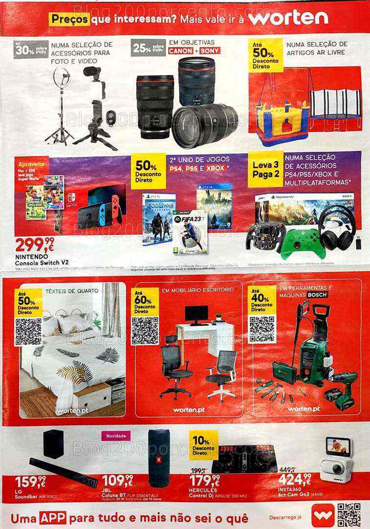 Antevisão Folheto WORTEN Promoções até 7 agosto