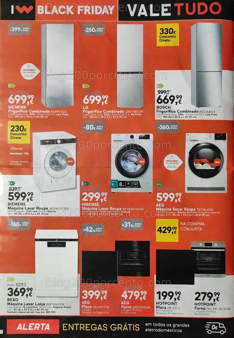 Antevisão Folheto WORTEN Black Friday Promoções de 19 a 25 novembro