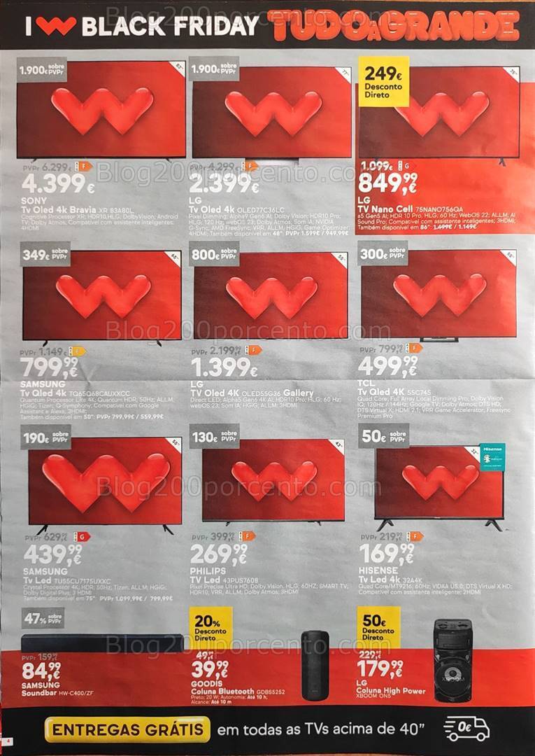 Antevisão Folheto WORTEN Black Friday Promoções de 2 a 6 novembro