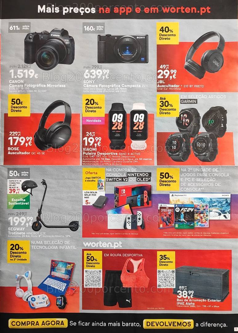 Antevisão Folheto WORTEN Black Friday Promoções de 2 a 6 novembro