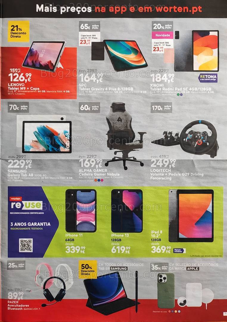 Antevisão Folheto WORTEN Black Friday Promoções de 2 a 6 novembro
