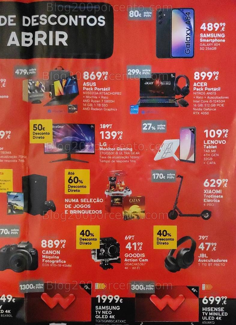 Antevisão Folheto WORTEN Black Friday Fim de Semana - 3 a 6 novembro