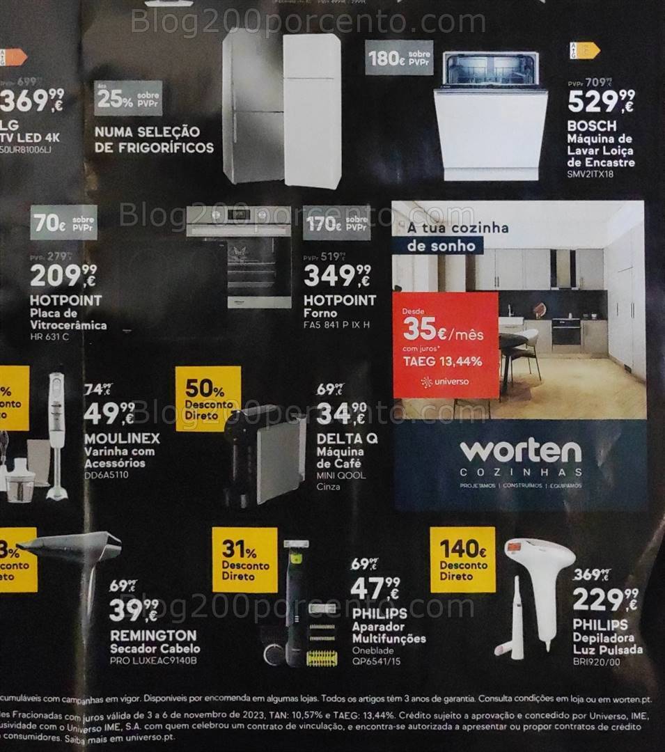 Antevisão Folheto WORTEN Black Friday Fim de Semana - 3 a 6 novembro