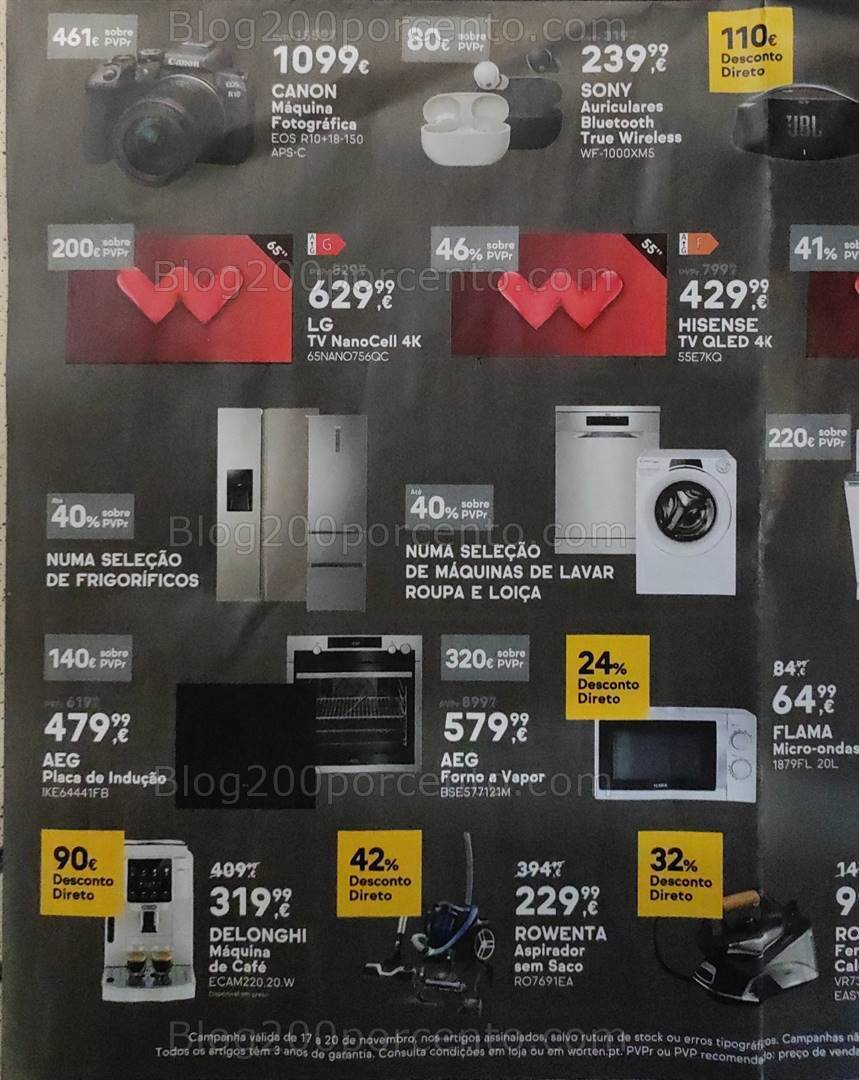 Antevisão Folheto WORTEN Promoções Fim de Semanão - 17 a 20 novembro