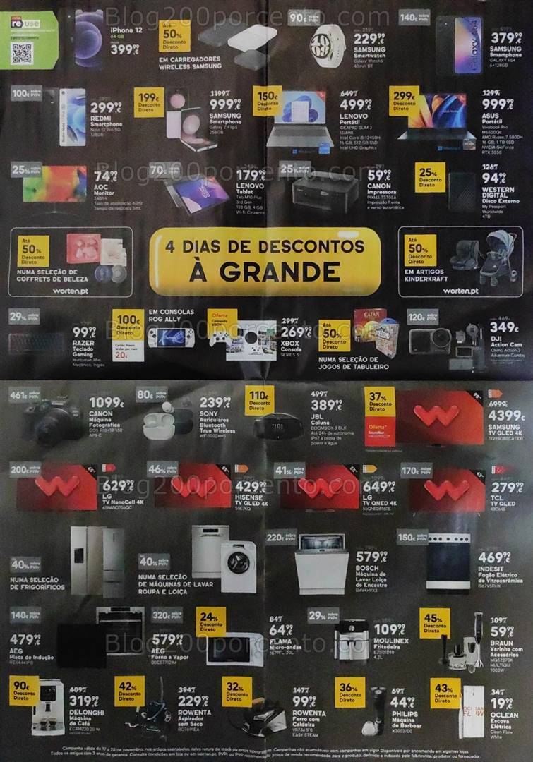 Antevisão Folheto WORTEN Promoções Fim de Semanão - 17 a 20 novembro