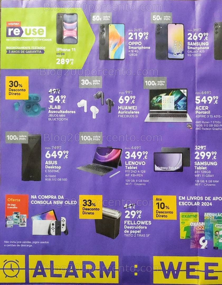 Antevisão Folheto WORTEN Promoções dFim de Semana - 22 a 26 fevereiro