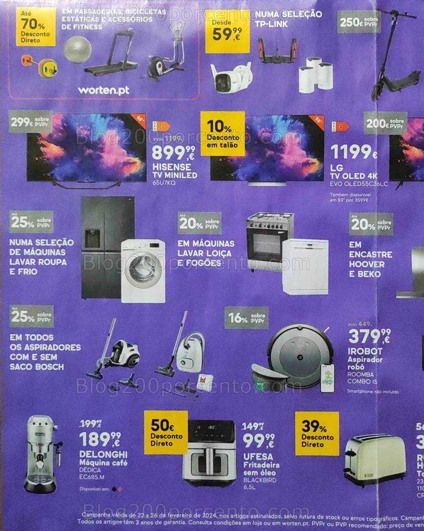 Antevisão Folheto WORTEN Promoções dFim de Semana - 22 a 26 fevereiro
