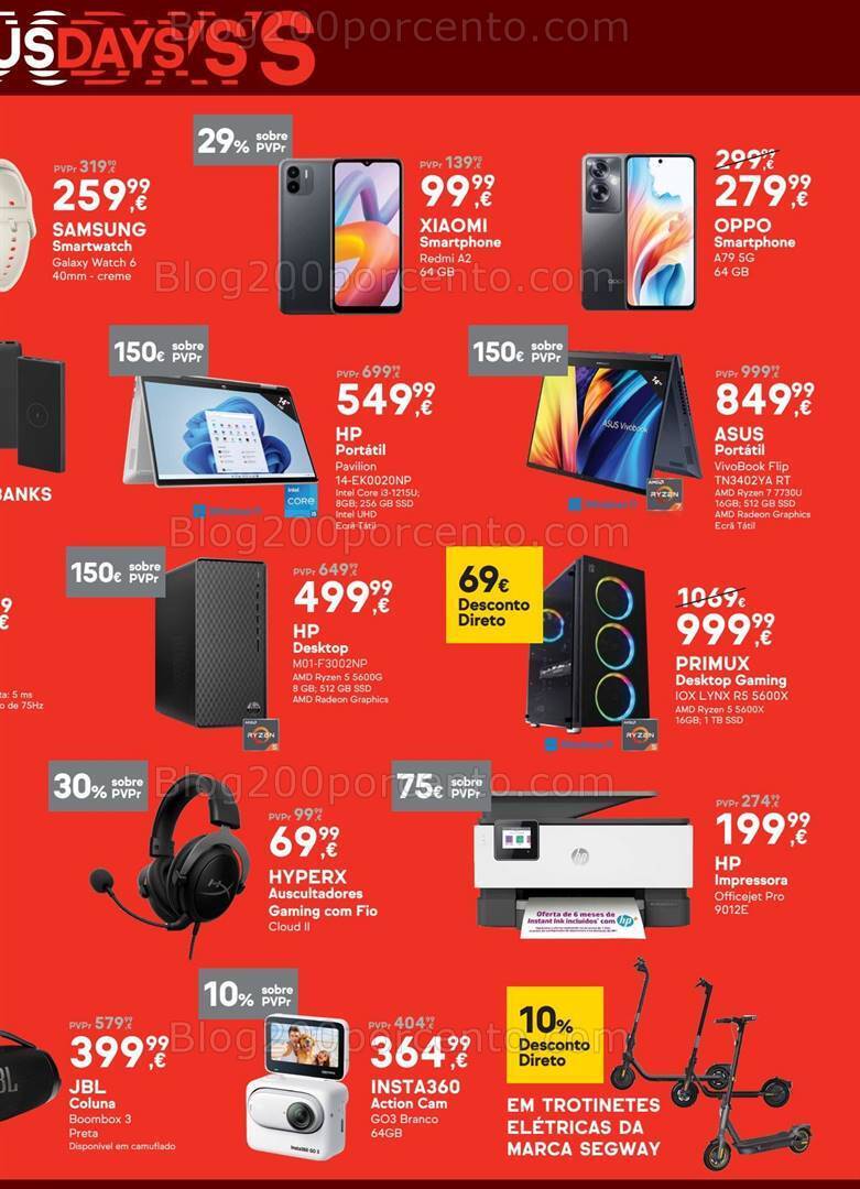 Antevisão Folheto WORTEN Promoções Fim de Semana - 22 a 25 março