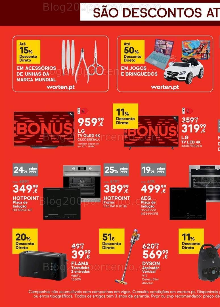 Antevisão Folheto WORTEN Promoções Fim de Semana - 22 a 25 março