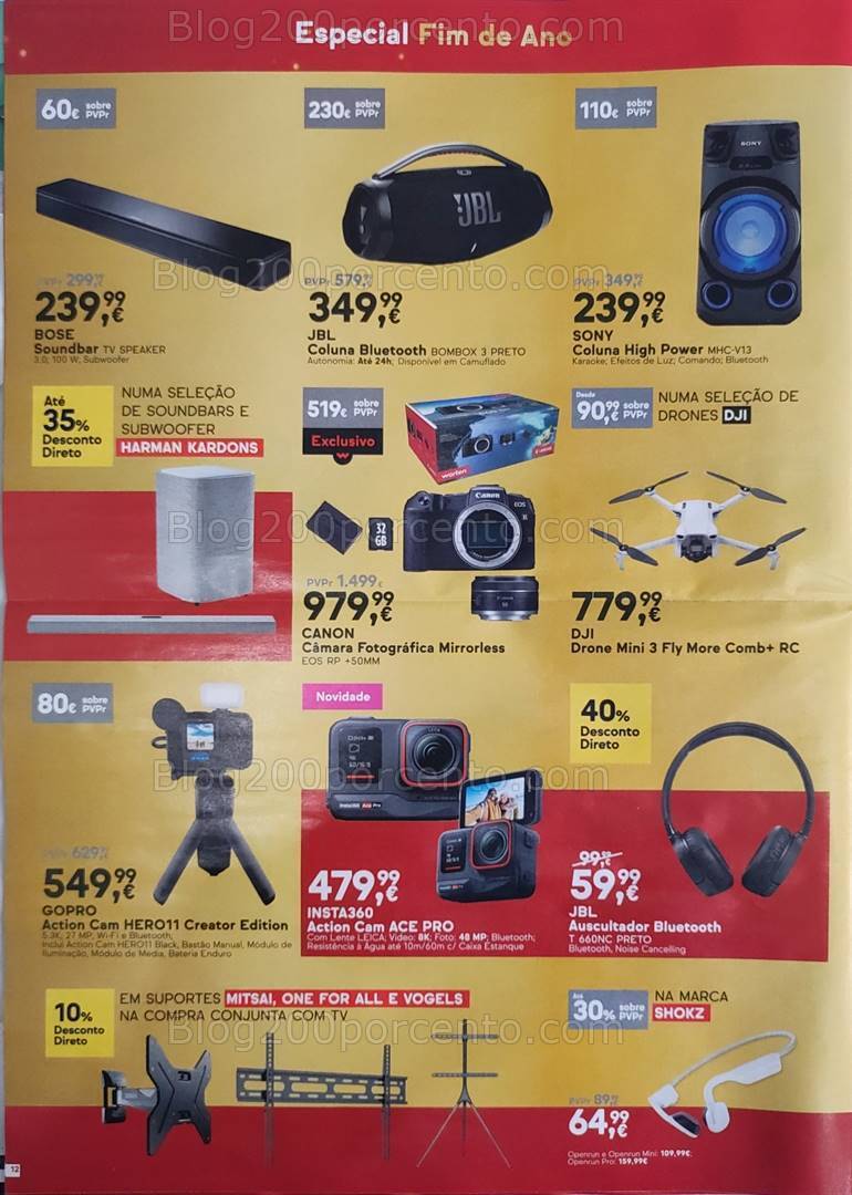 Antevisão Folheto WORTEN Final de Ano Promoções até 1 janeiro