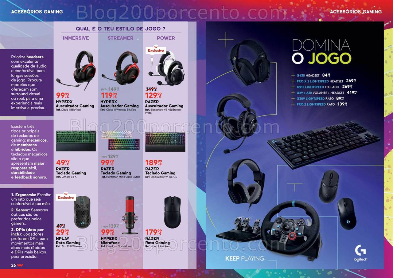 Antevisão Folheto WORTEN Gaming Promoções de 1 a 21 outubro
