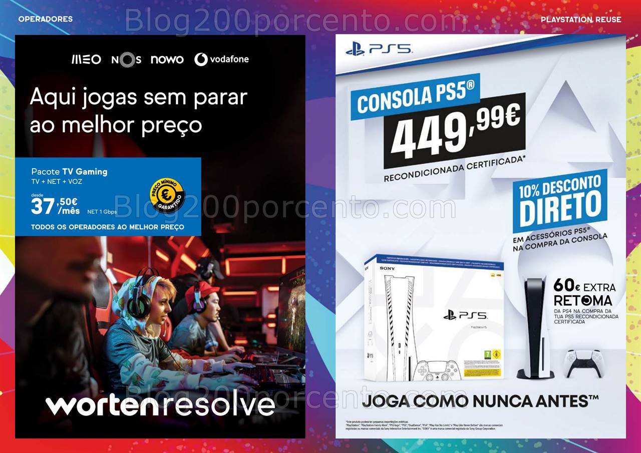 Antevisão Folheto WORTEN Gaming Promoções de 1 a 21 outubro