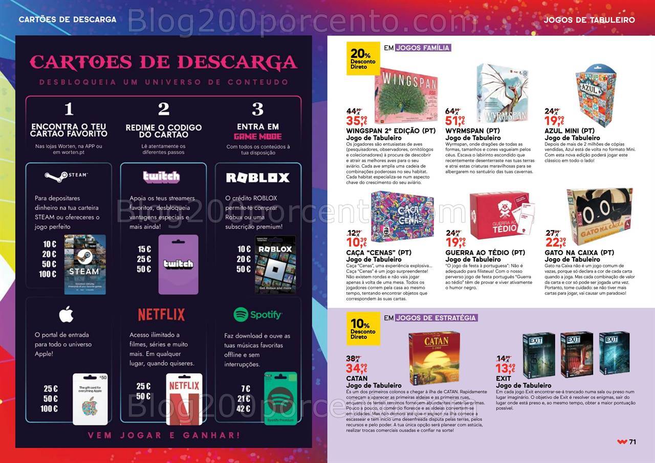 Antevisão Folheto WORTEN Gaming Promoções de 1 a 21 outubro