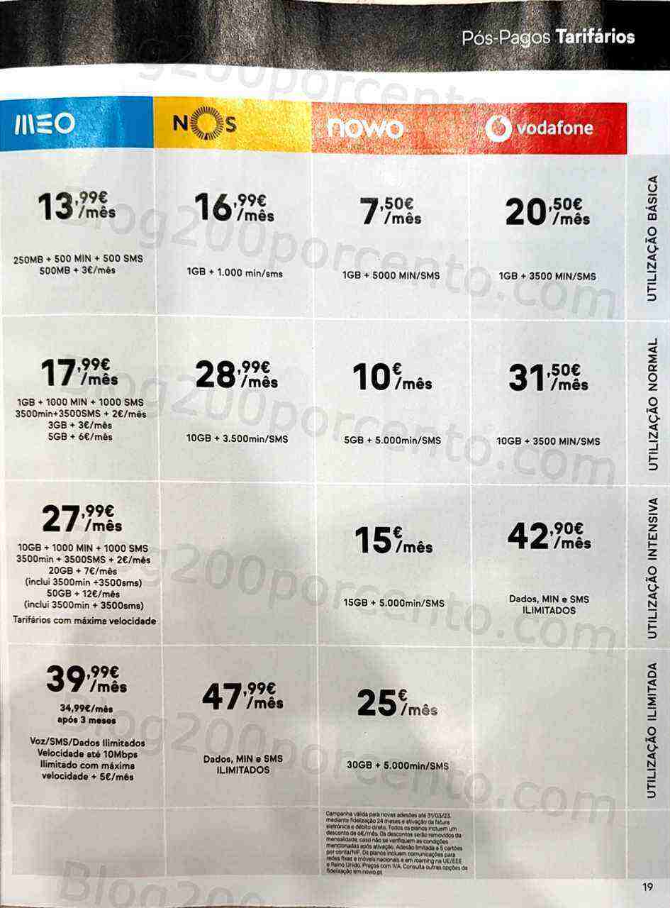 Antevisão Folheto WORTEN Mobile Promoções de 1 a 31 março