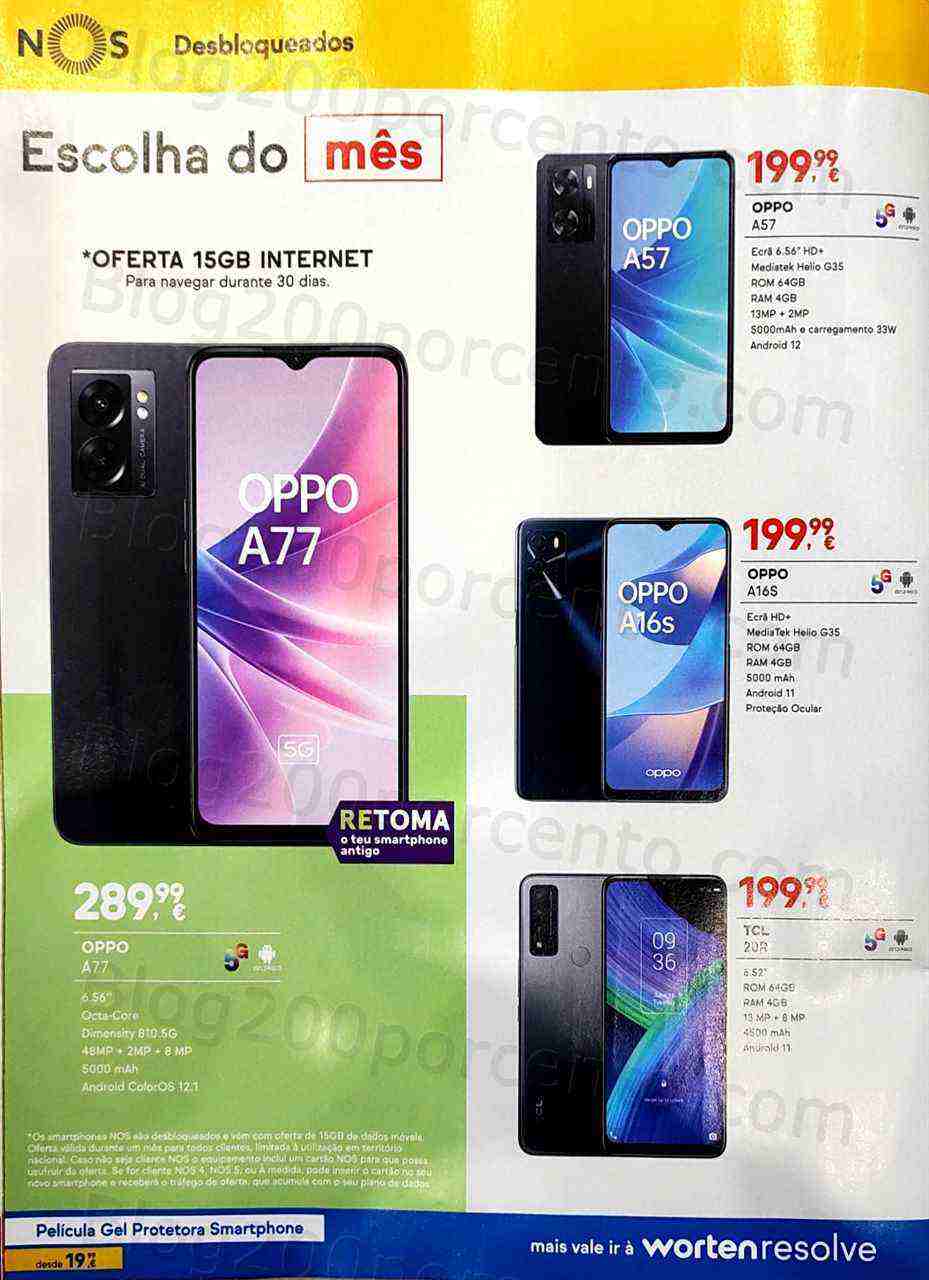 Antevisão Folheto WORTEN Mobile Promoções de 1 a 31 março