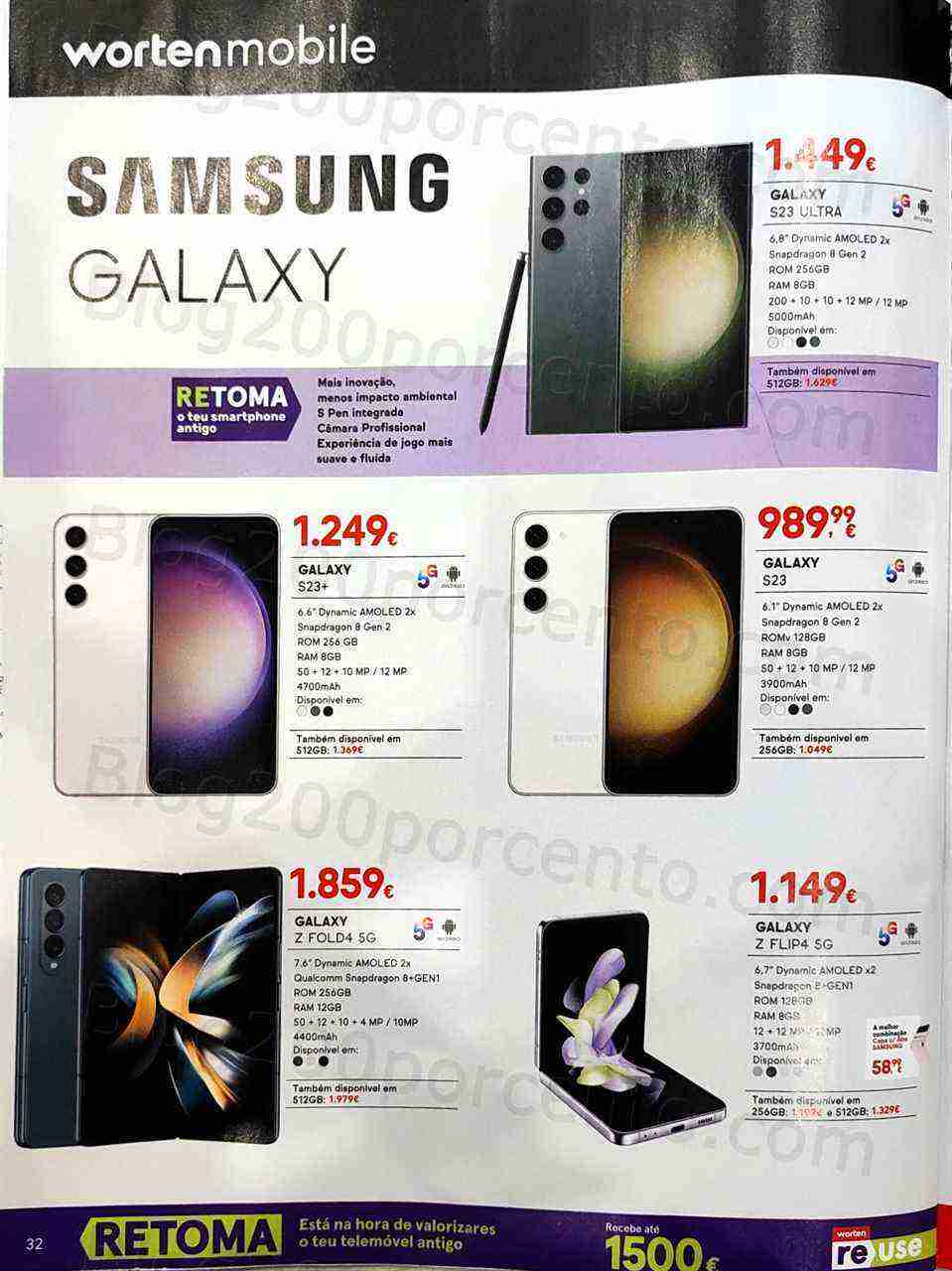 Antevisão Folheto WORTEN Mobile Promoções de 1 a 31 março