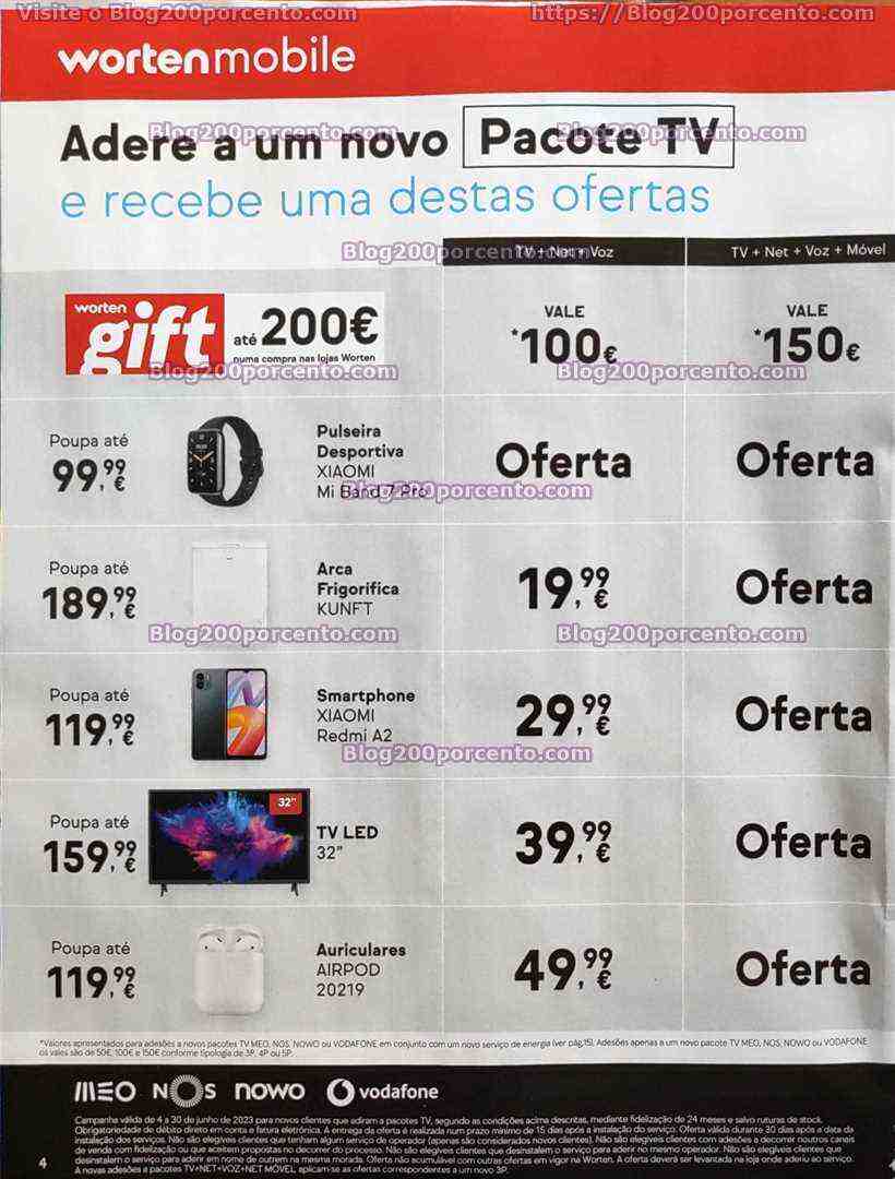 Antevisão Folheto WORTEN Mobile Promoções até 30 junho