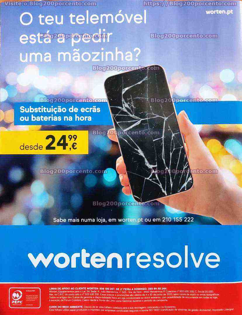 Antevisão Folheto WORTEN Mobile Promoções até 30 junho