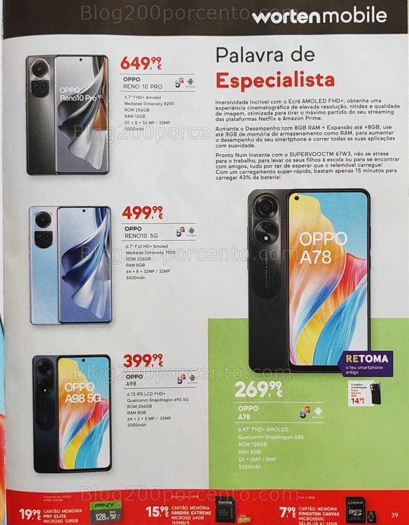 Antevisão Folheto WORTEN Mobile Promoções até 30 setembro