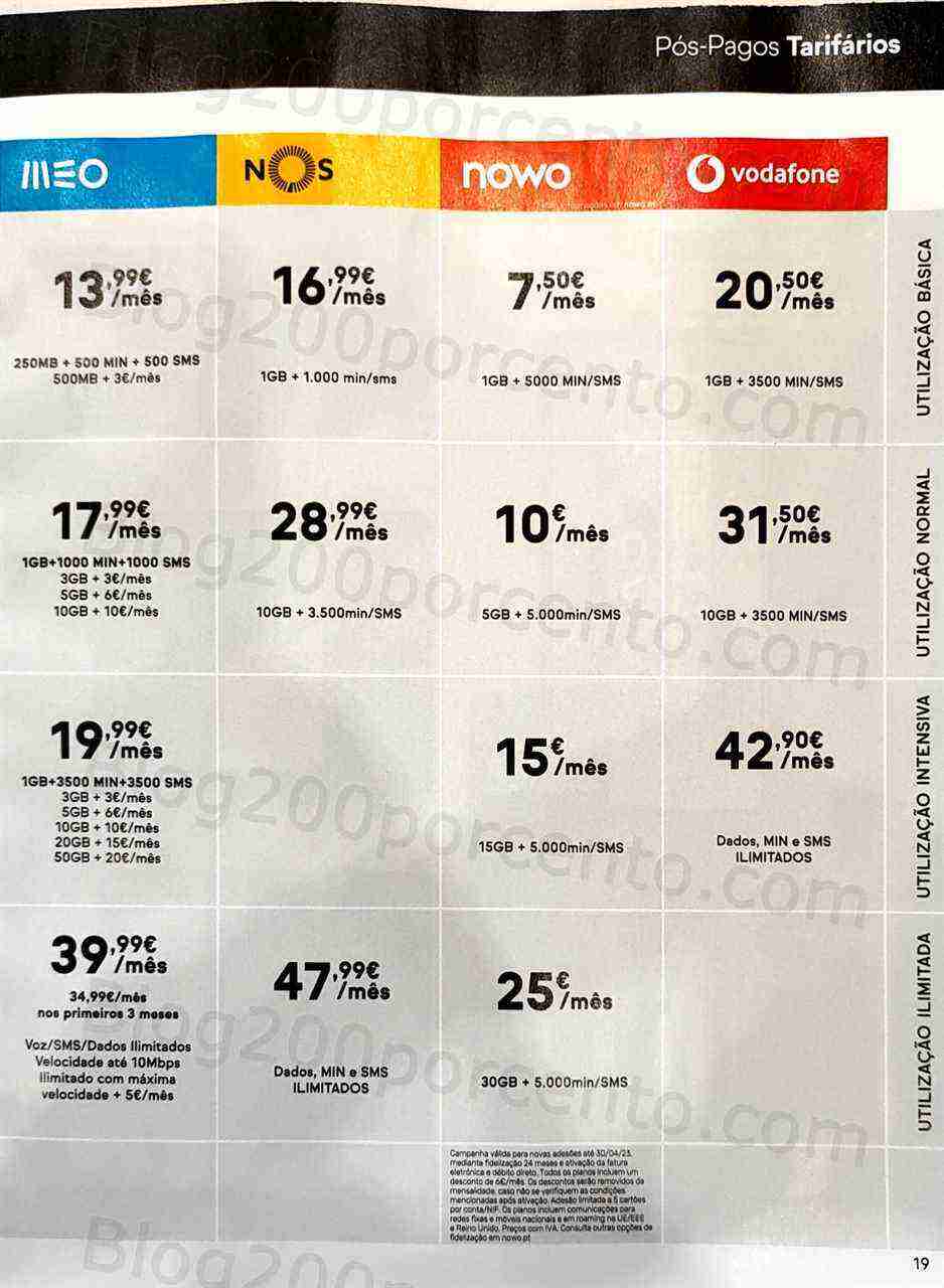 Antevisão Folheto WORTEN Mobile Promoções até 30 abril