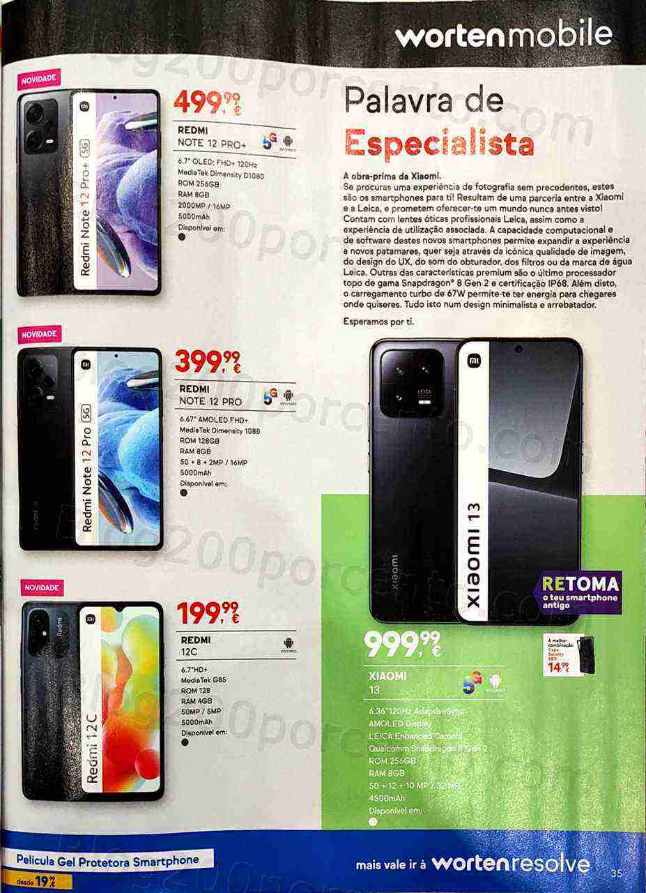 Antevisão Folheto WORTEN Mobile Promoções até 30 abril