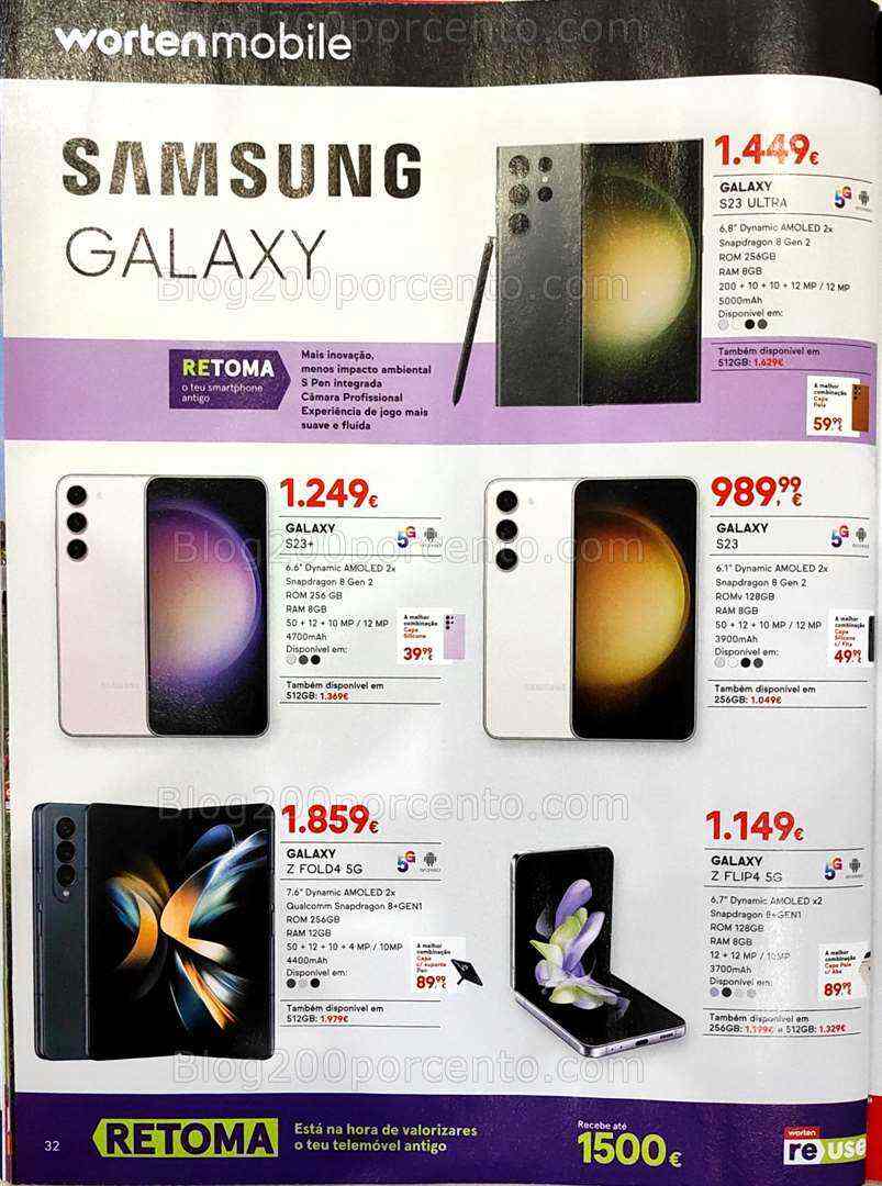 Antevisão Folheto WORTEN Mobile Promoções até 31 agosto