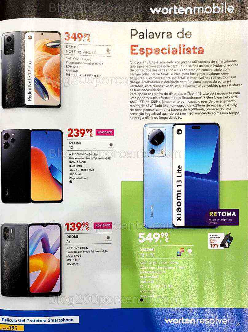 Antevisão Folheto WORTEN Mobile Promoções até 31 agosto