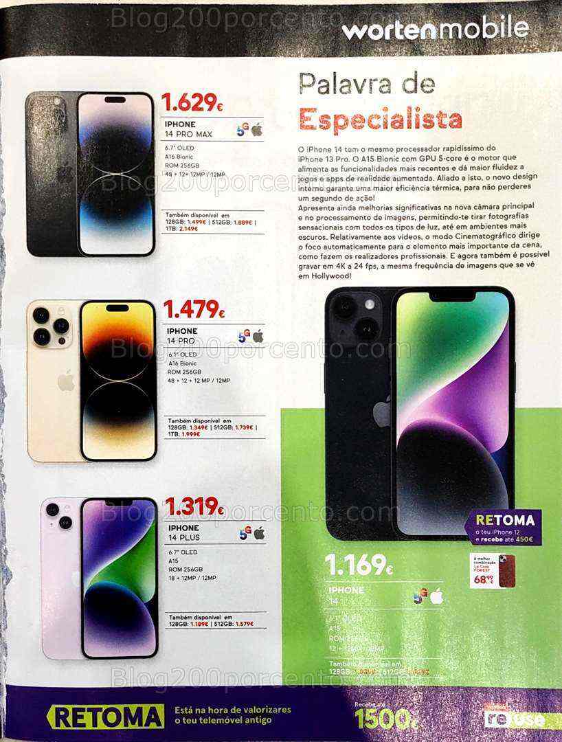 Antevisão Folheto WORTEN Mobile Promoções até 31 agosto
