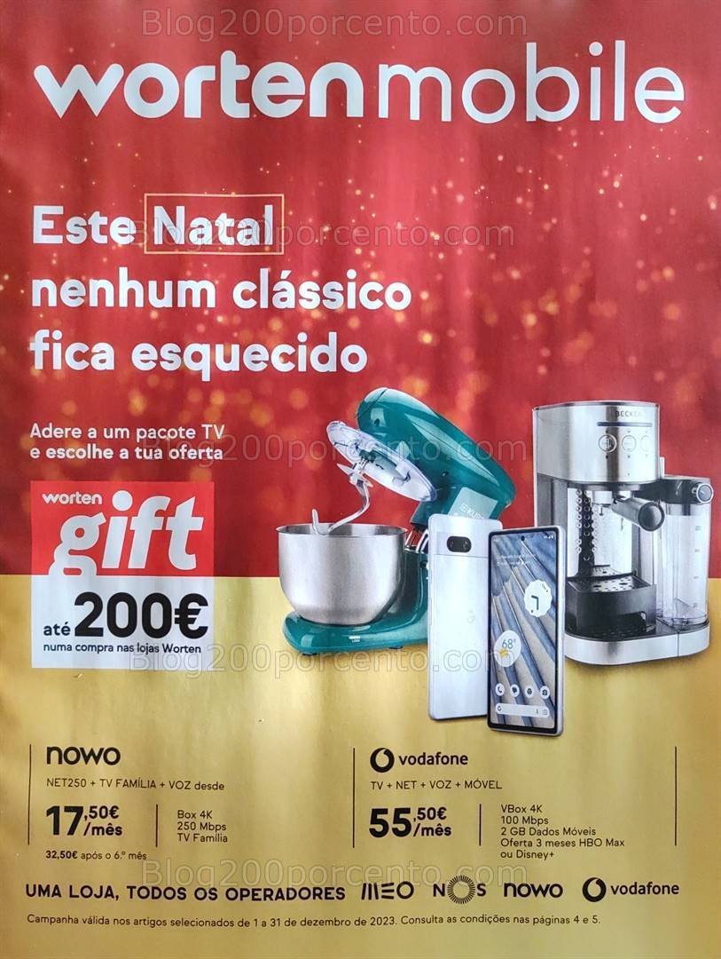 Antevisão Folheto WORTEN Mobile Promoções de 7 a 13 dezembro