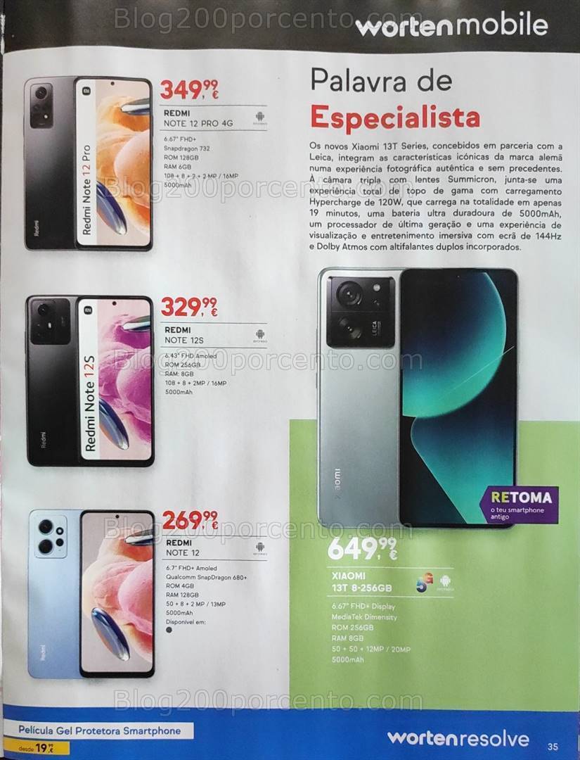 Antevisão Folheto WORTEN Mobile Promoções de 7 a 13 dezembro