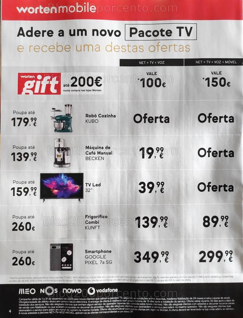 Antevisão Folheto WORTEN Mobile Promoções de 7 a 13 dezembro