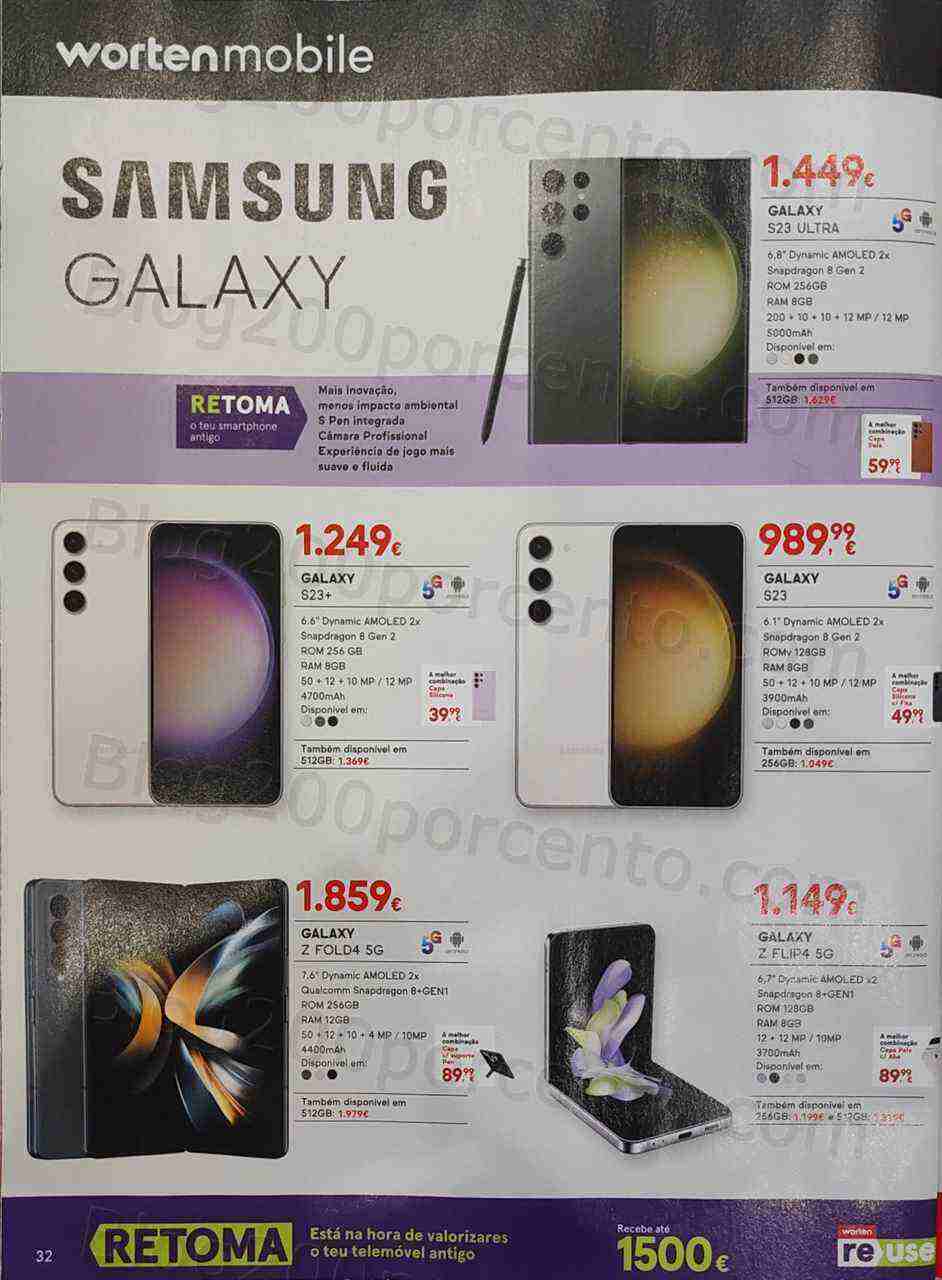 Antevisão Folheto WORTEN Mobile Promoções até 31 maio