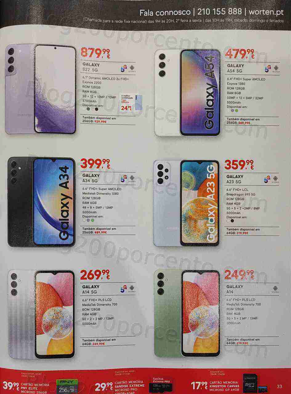 Antevisão Folheto WORTEN Mobile Promoções até 31 maio