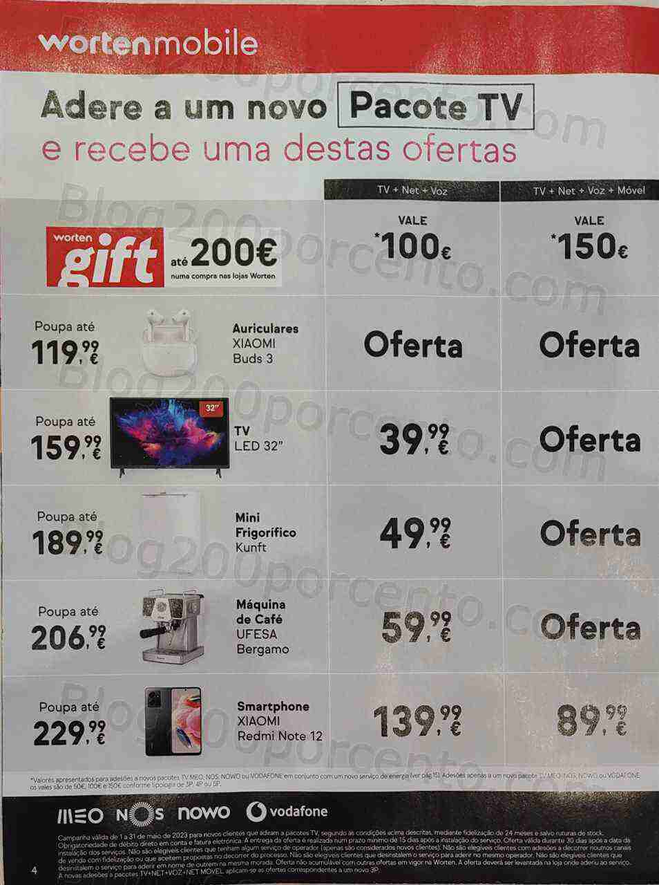 Antevisão Folheto WORTEN Mobile Promoções até 31 maio