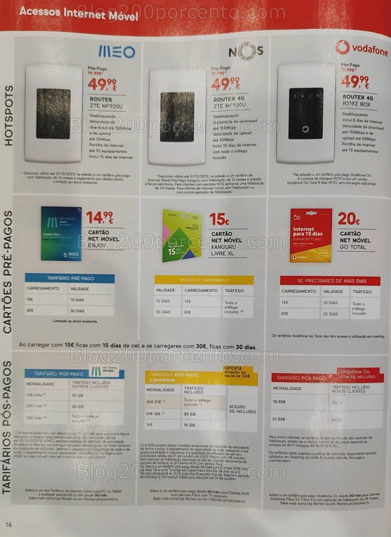 Antevisão Folheto WORTEN Mobile Promoções até 31 outubro