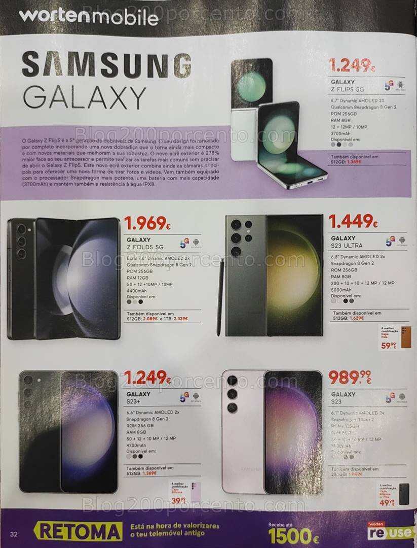 Antevisão Folheto WORTEN Mobile Promoções até 31 outubro