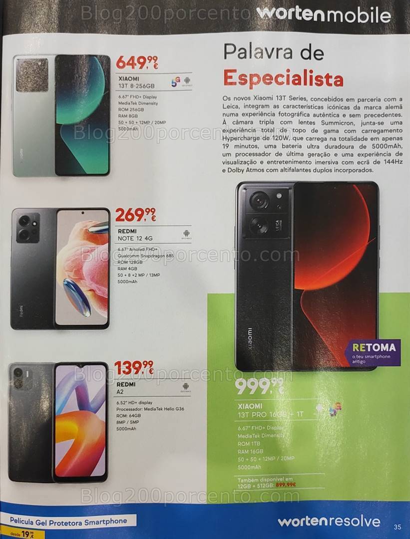 Antevisão Folheto WORTEN Mobile Promoções até 31 outubro