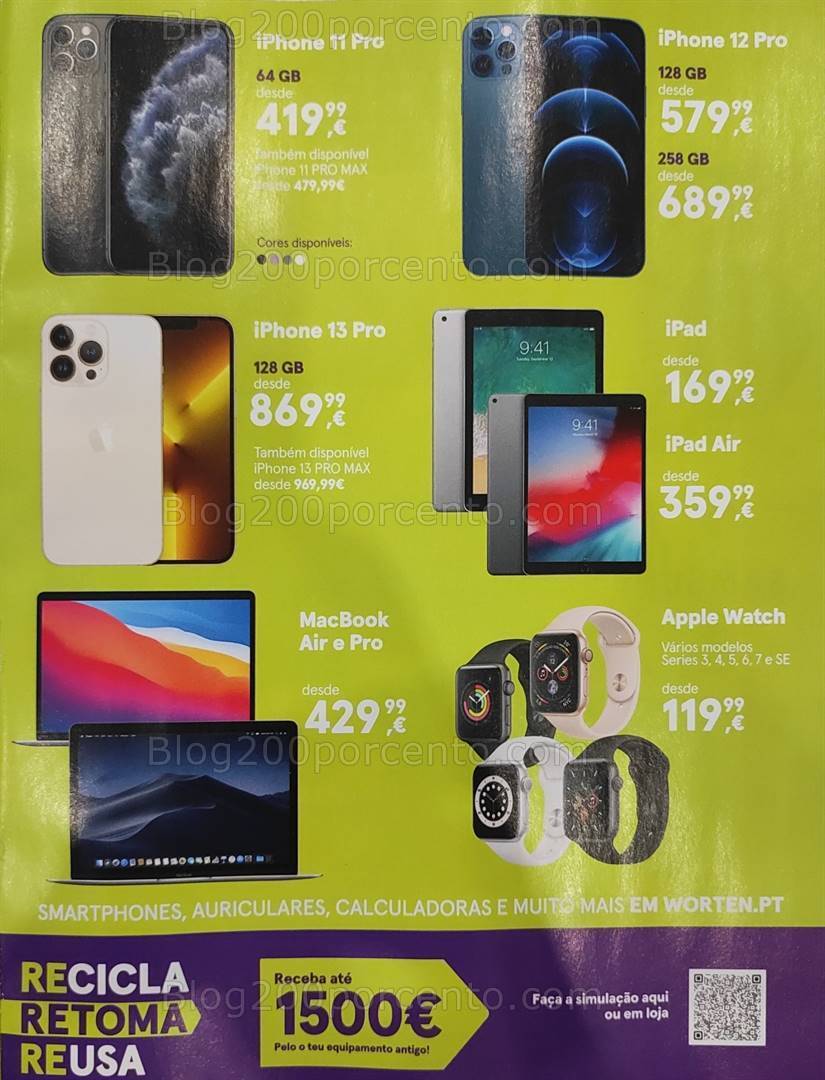 Antevisão Folheto WORTEN Mobile Promoções até 31 outubro