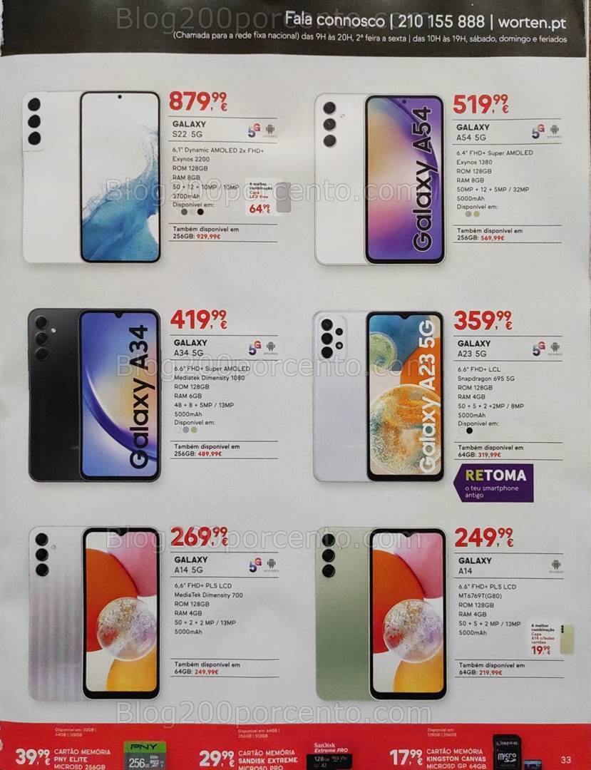 Antevisão Folheto WORTEN Mobile Black Friday Promoções de 2 a 30 novembro