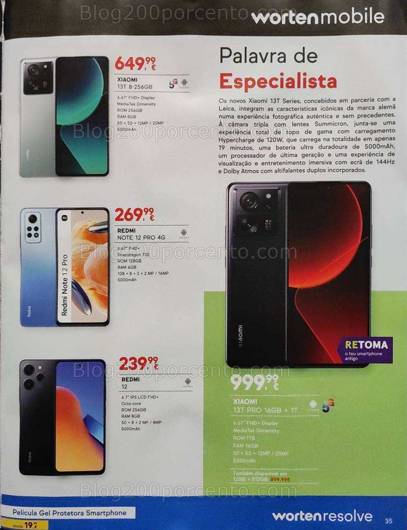 Antevisão Folheto WORTEN Mobile Black Friday Promoções de 2 a 30 novembro