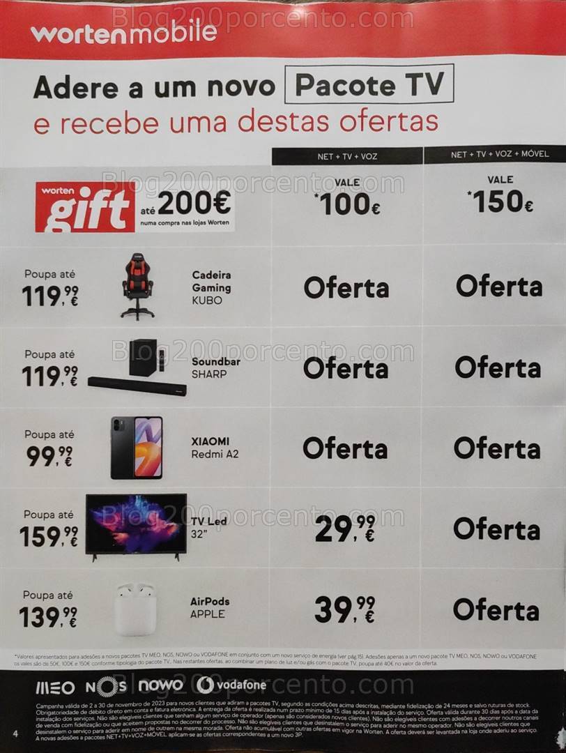 Antevisão Folheto WORTEN Mobile Black Friday Promoções de 2 a 30 novembro