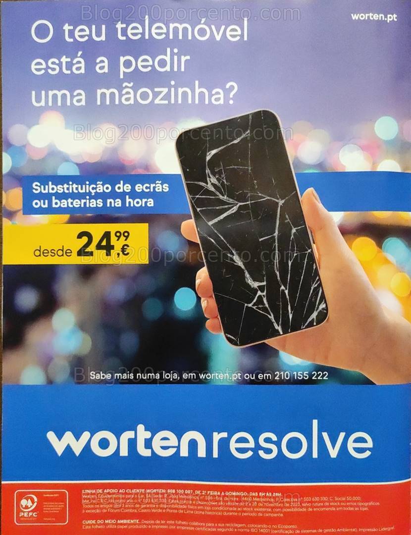 Antevisão Folheto WORTEN Mobile Black Friday Promoções de 2 a 30 novembro