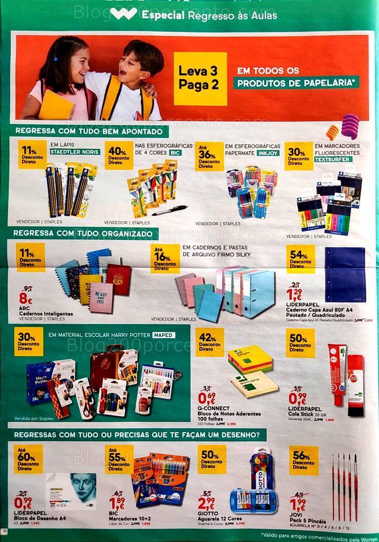 Antevisão Folheto WORTEN Regresso às Aulas Promoções de 15 a 21 agosto