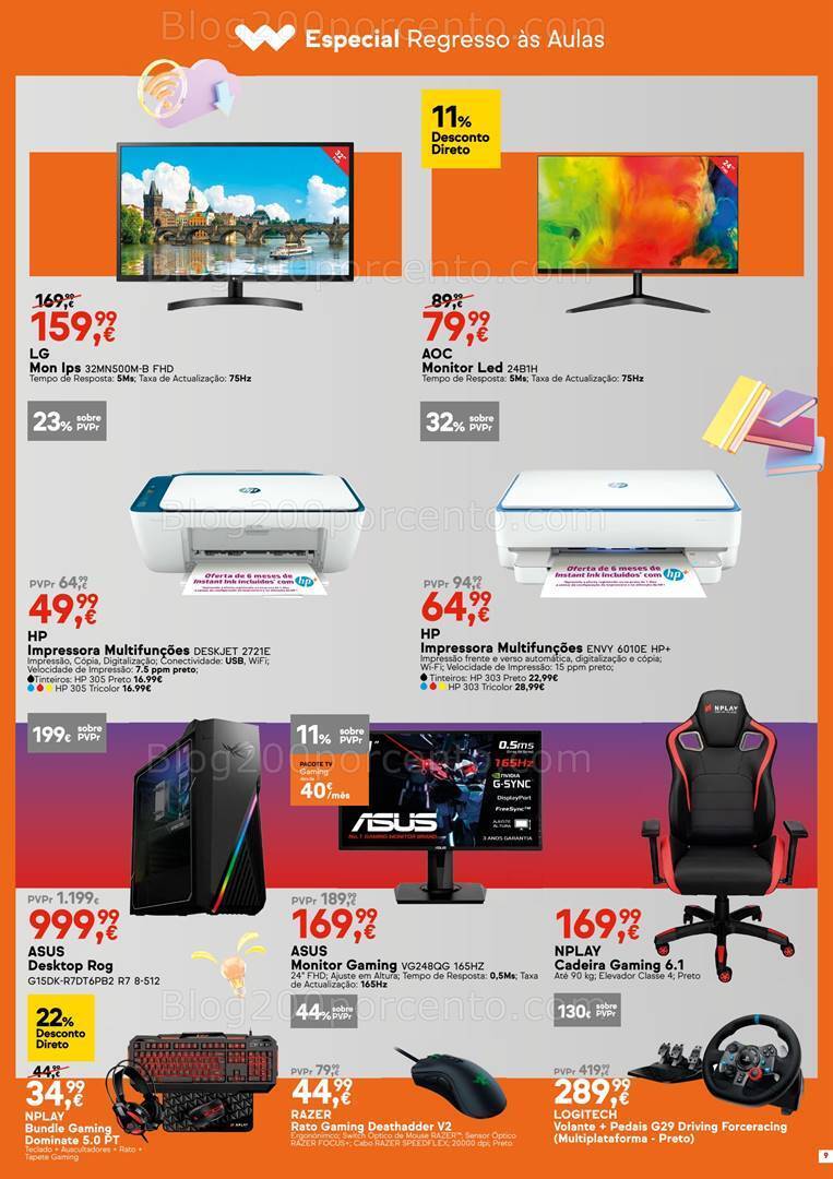 Antevisão Folheto WORTEN Regresso às Aulas Promoções de 22 a 30 agosto