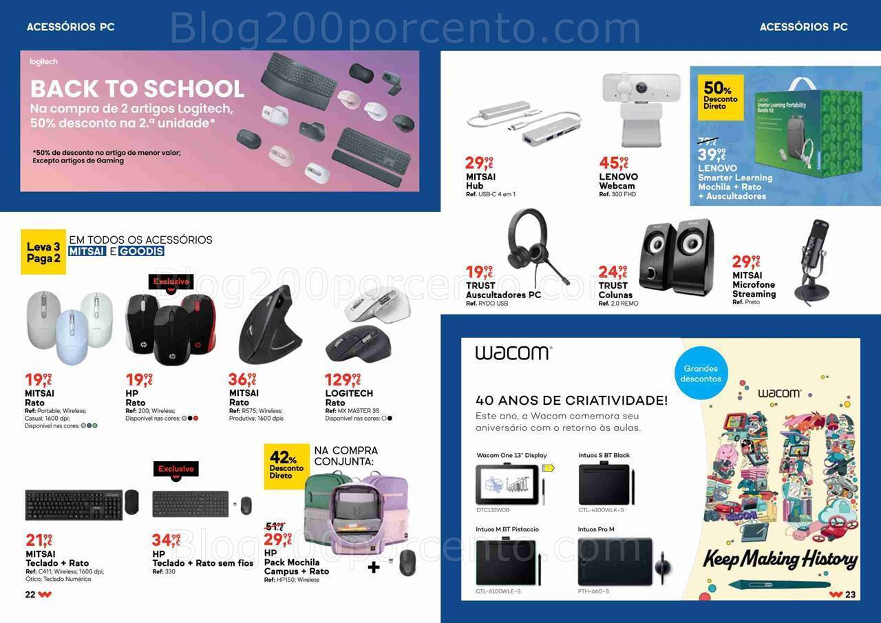 Antevisão Folheto WORTEN Regresso às Aulas Promoções 24 agosto a 14 setembro