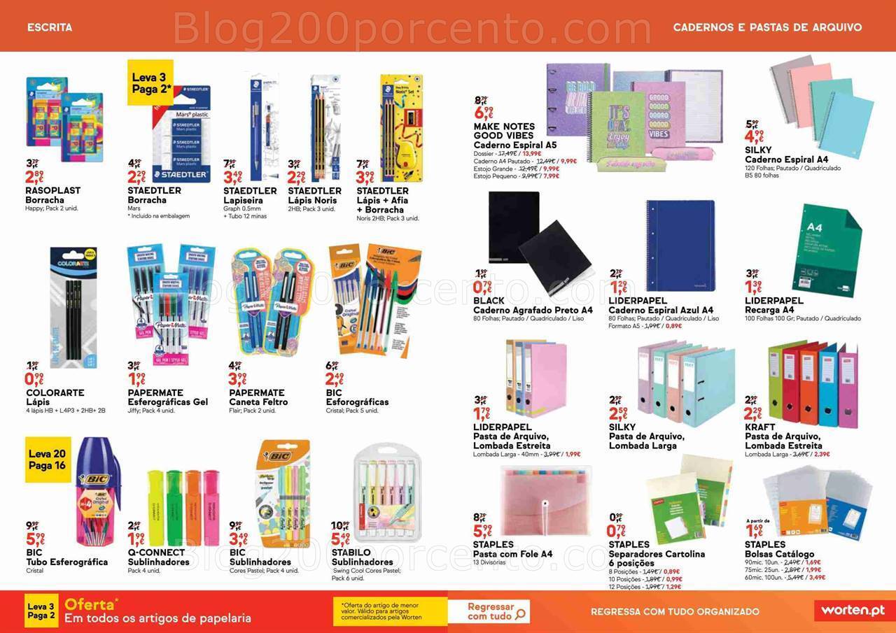 Antevisão Folheto WORTEN Regresso às Aulas Promoções 24 agosto a 14 setembro