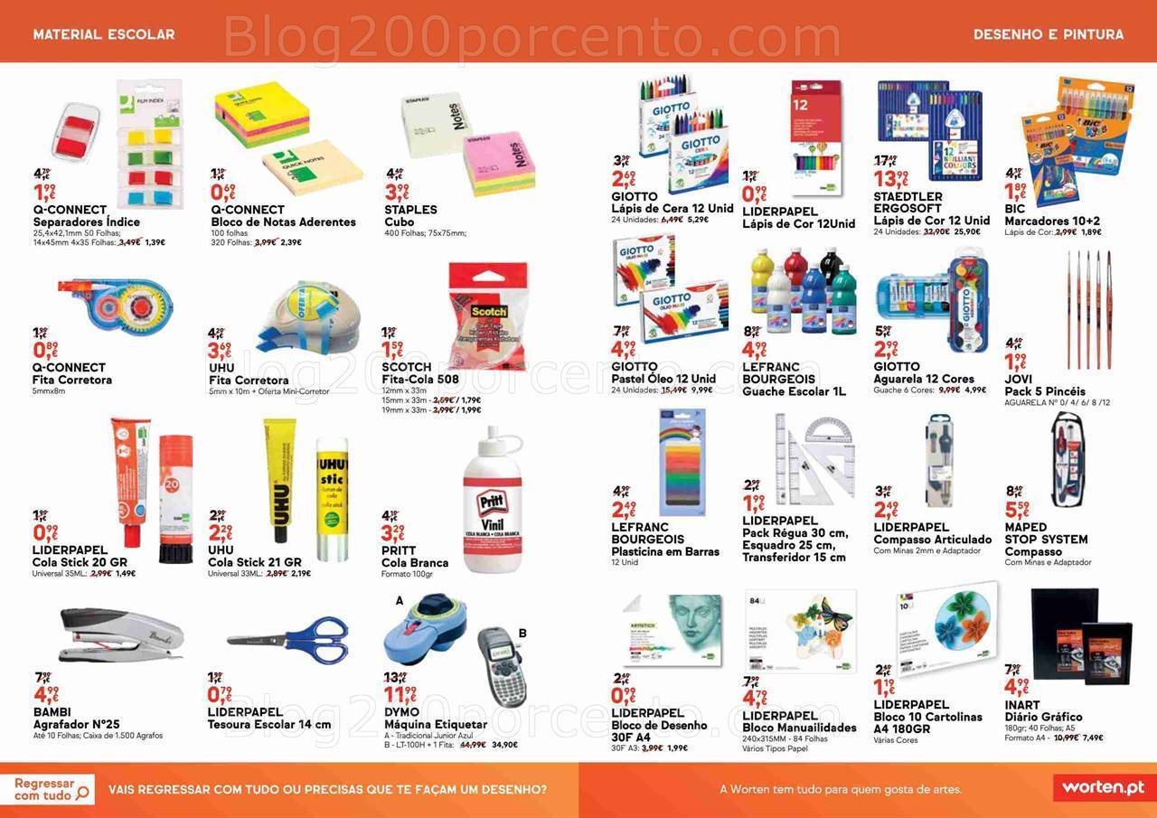 Antevisão Folheto WORTEN Regresso às Aulas Promoções 24 agosto a 14 setembro