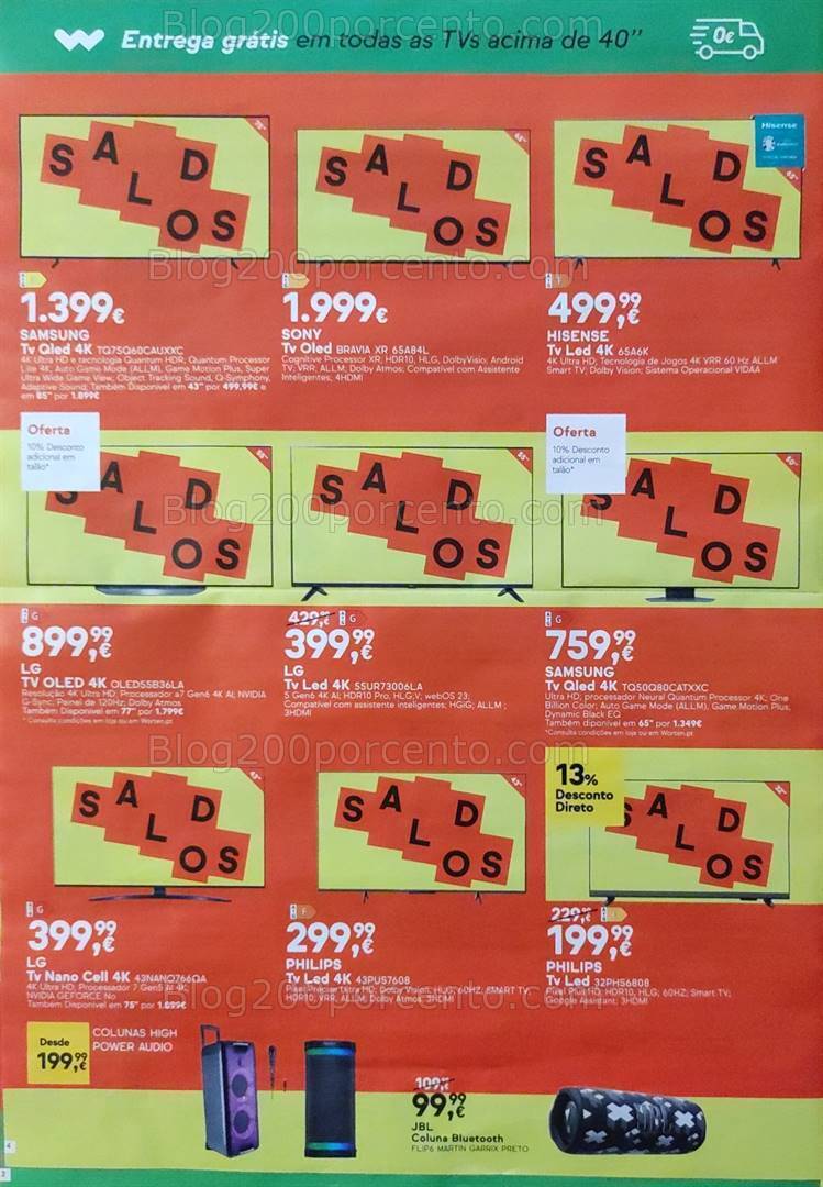 Antevisão Folheto WORTEN Promoções de 9 a 15 janeiro