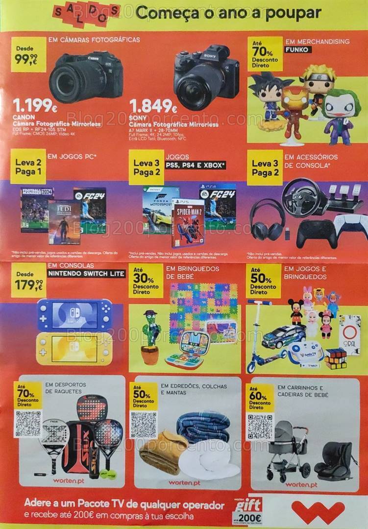 Antevisão Folheto WORTEN Promoções de 9 a 15 janeiro